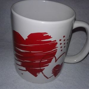 Valentines Day Coffee Mug Cup Red and White Heart 2022 Ceramic 4 ValenTines 2026